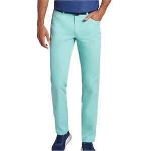 Peter Millar Performance Five-Pocket eb66 Pant in Willow Mist Size 33 x 32